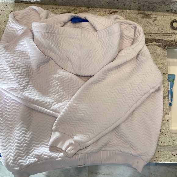 ADIDAS trefoil chevron texture Hoodie Large - Picture 9 of 14